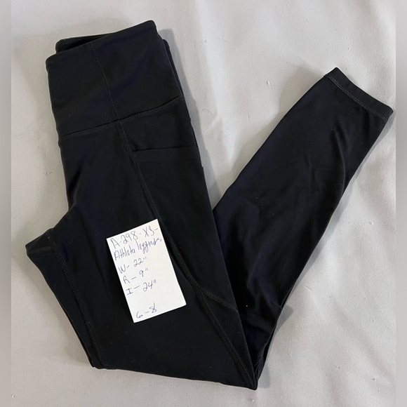 Athleta Women’s Black Pockets Leggings Size XS - Picture 9 of 9